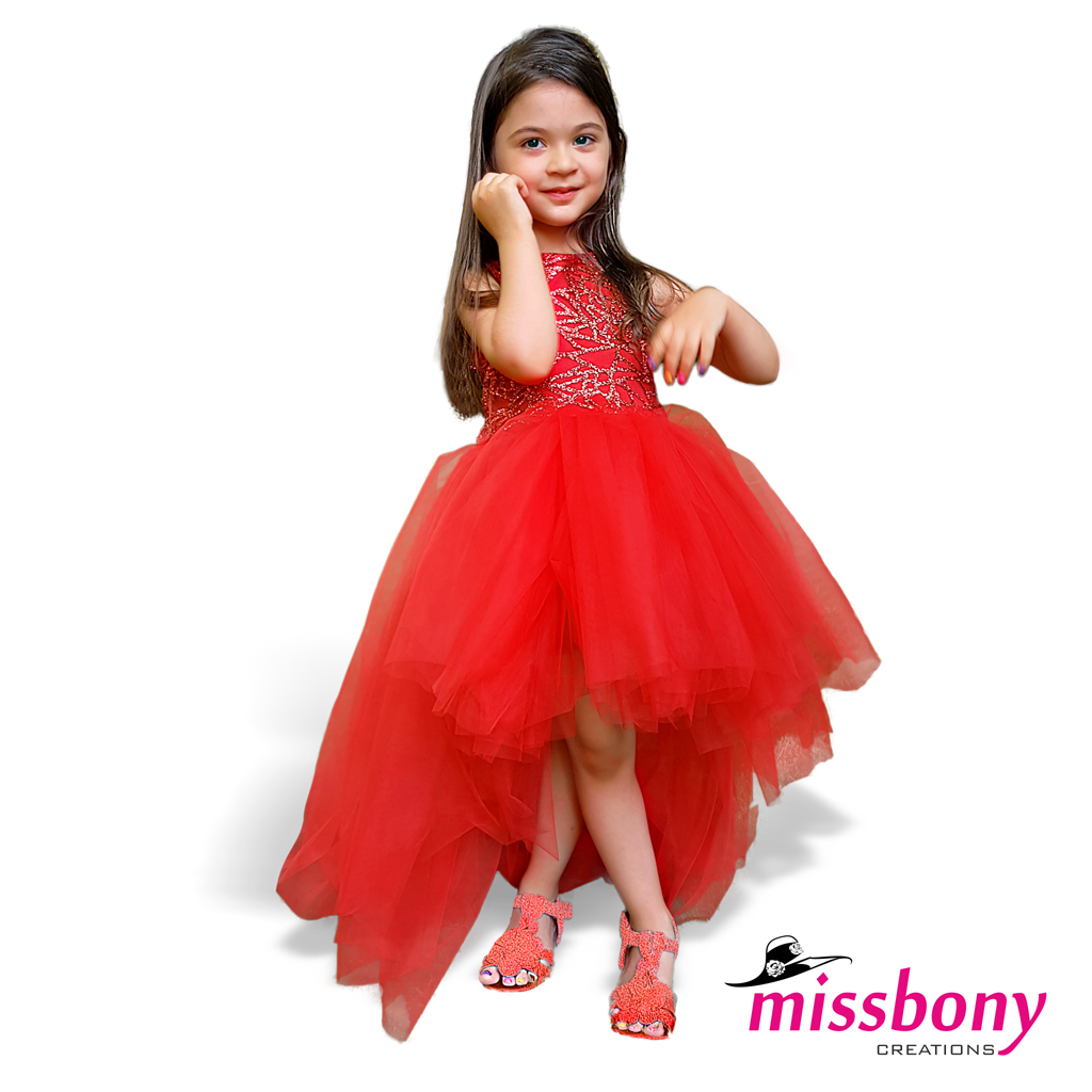 Girls' high-low evening gown RAYA